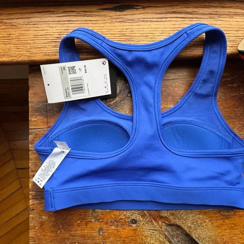 Nike blue sports bra size XS new with tags